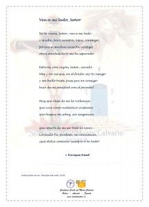 ElCristo - Poesias - Amat, Enrique - Revista 2009 - Ven a mi lado Señor